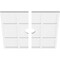Ekena Millwork Rubik Architectural Grde PVC Contemporary Ceiling Medallion, Two Piece, 22"OD x 3"ID x 7 1/2"C x 1"P CMP22RK2-03000 - alternate 2